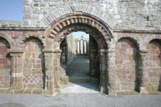 Ardfert Cathedral entrance through archway