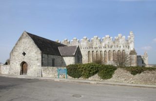 View of Ardfert Cathedral from the road outside
