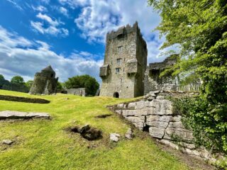 side view of Aughnanure Castle
