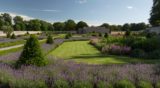 View of the garden from the tearoom terrace