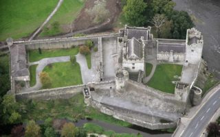 Aerial view of Cahir Castle