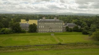 aerial view of the manor house