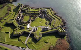 Aerial view of Charles Fort