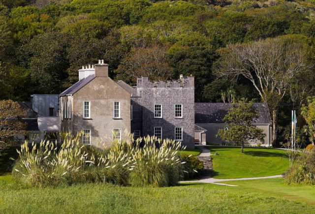 Aerial view of Derrynane House