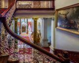 The ornate staircase in Farmleigh House