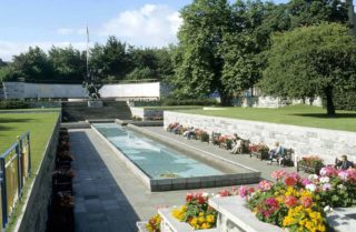 Part of the cross shaped pool