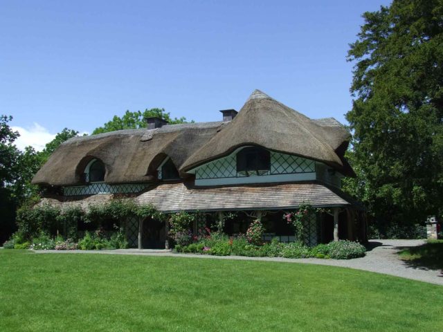 Swiss Cottage view from the garden