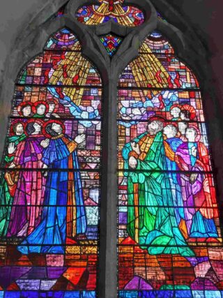 The Pentecost Window by Evie Hone in the Visitor Centre