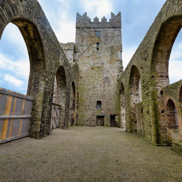 interior grounds of the abbey