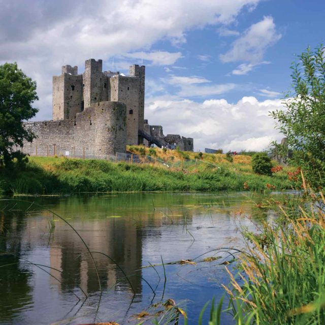 View of castle from across the River Boyne