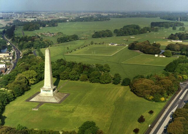 Aerial view of the Wellington Monument