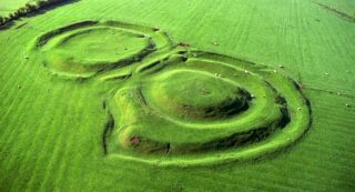 Aerial photo of the Hill of Tara