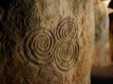 Detail of triple spiral, Newgrange
