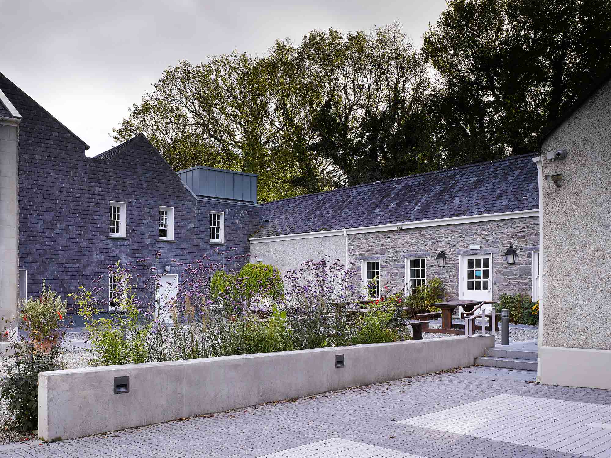 Newly refurbished courtyard