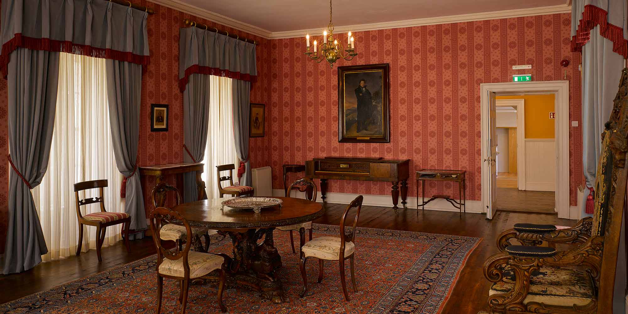 Inside the drawing room at Derrynane House