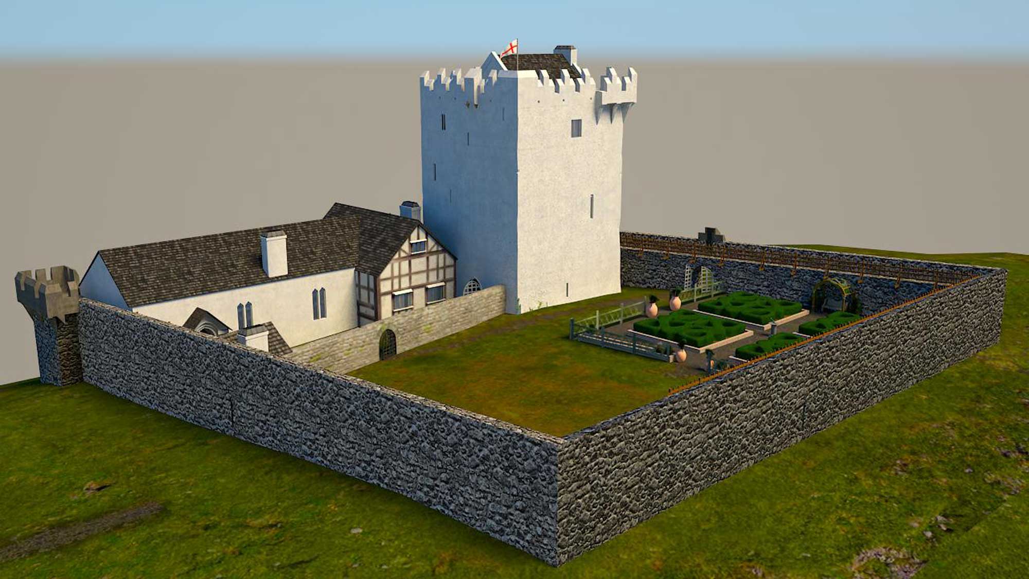 Digital reconstruction of Kilcolman Castle