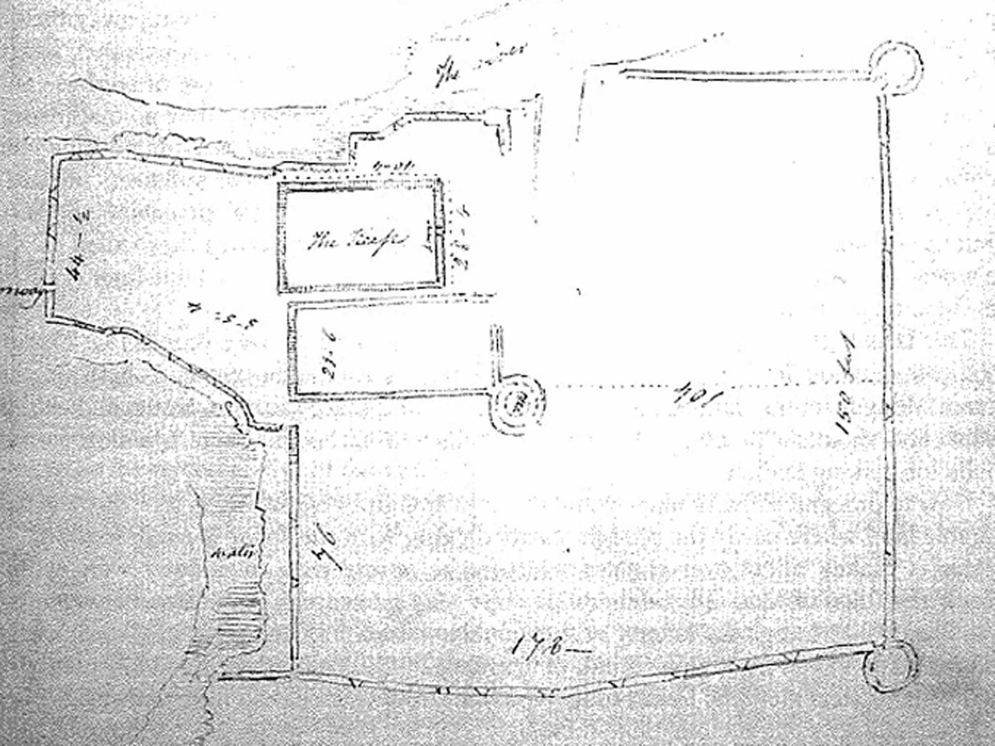 William Wakeman’s plan of Aughnanure Castle, 1839