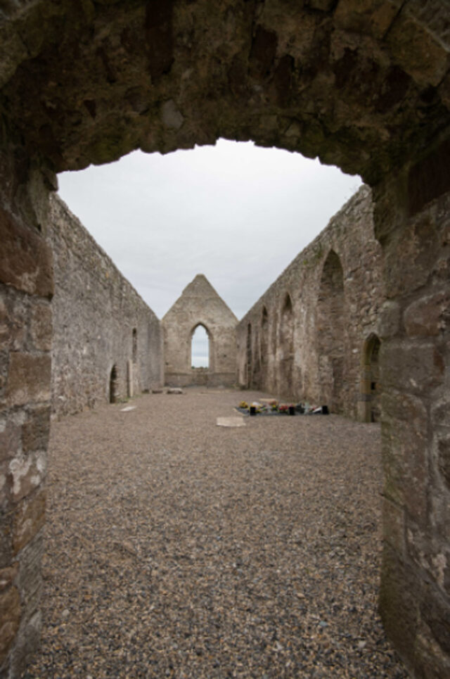Inside Drumlane Abbey