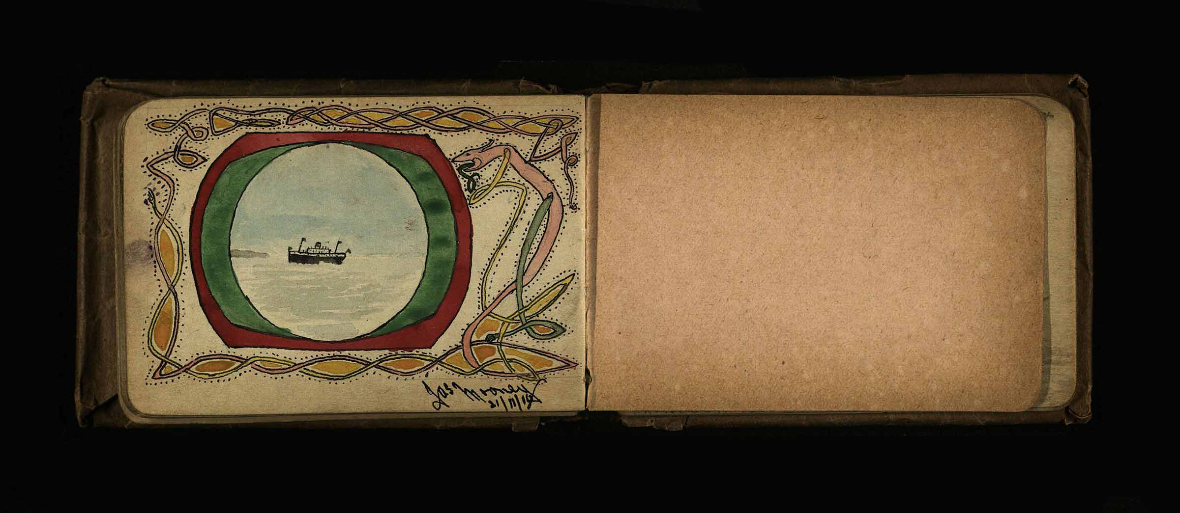Pages from a Kilmainham Gaol notebook