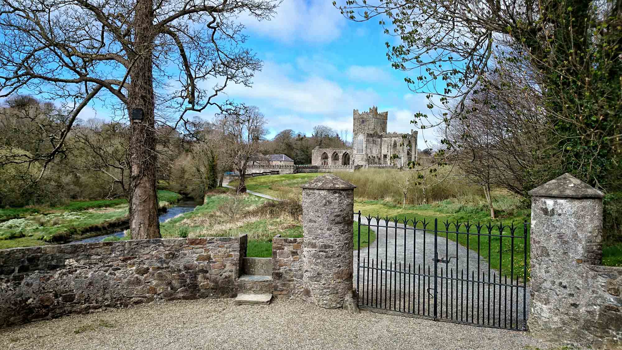 View of Tintern Abbey from bridge