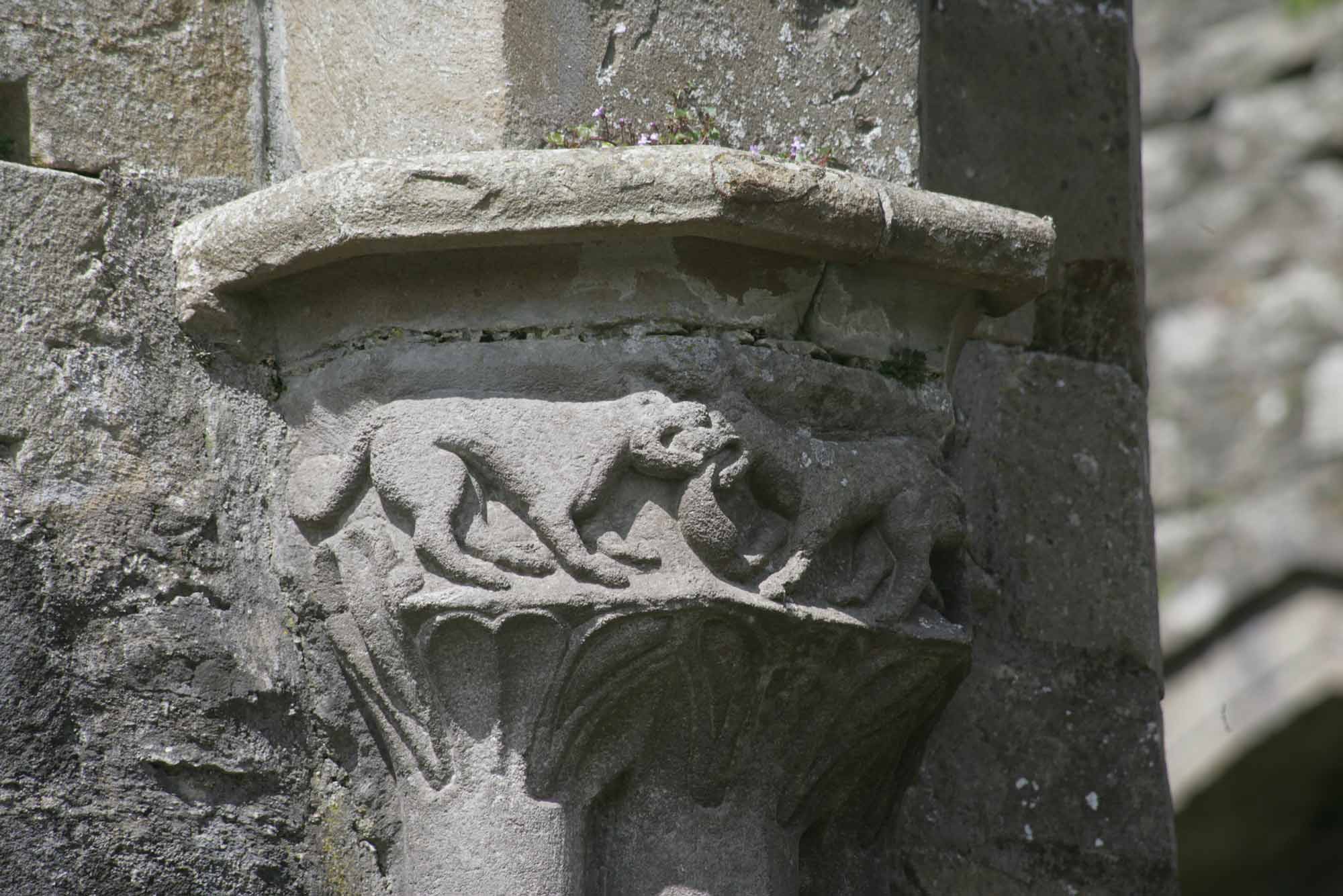 Pier capital, south arcade of the nave