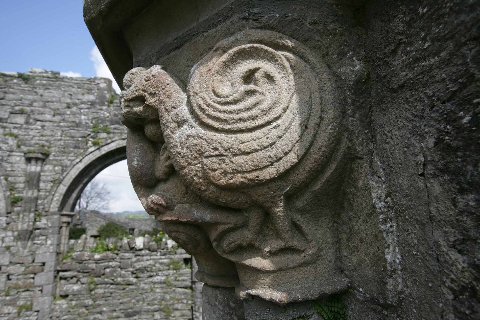 Pier capital, south arcade of the nave