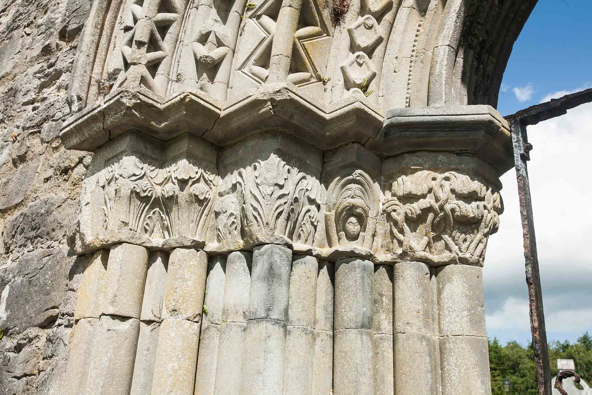 Carved capitals, slype doorway