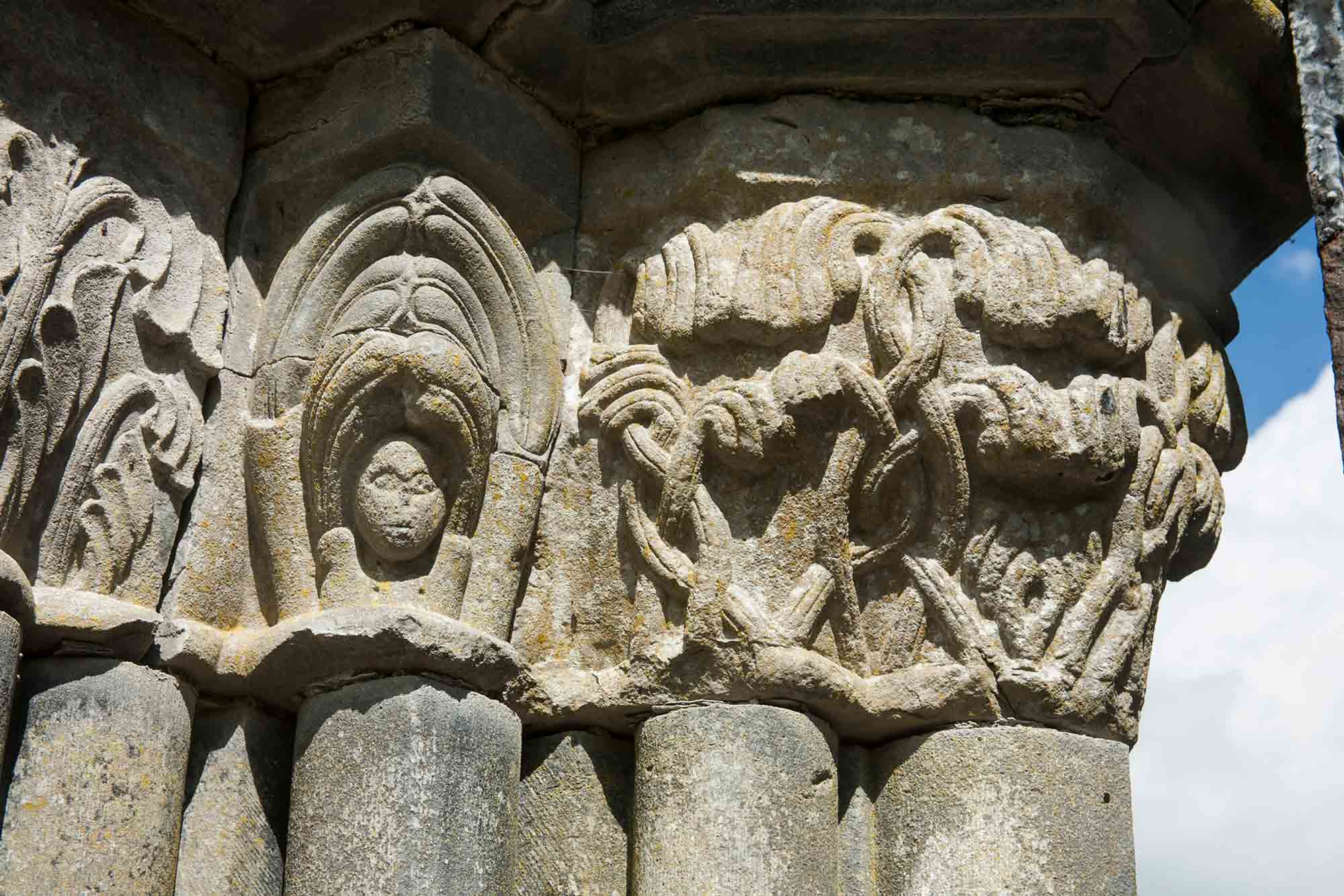 Carved capitals, slype doorway