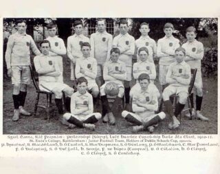 Junior Football Team and holders of the Dublin Schools Cup, 1909