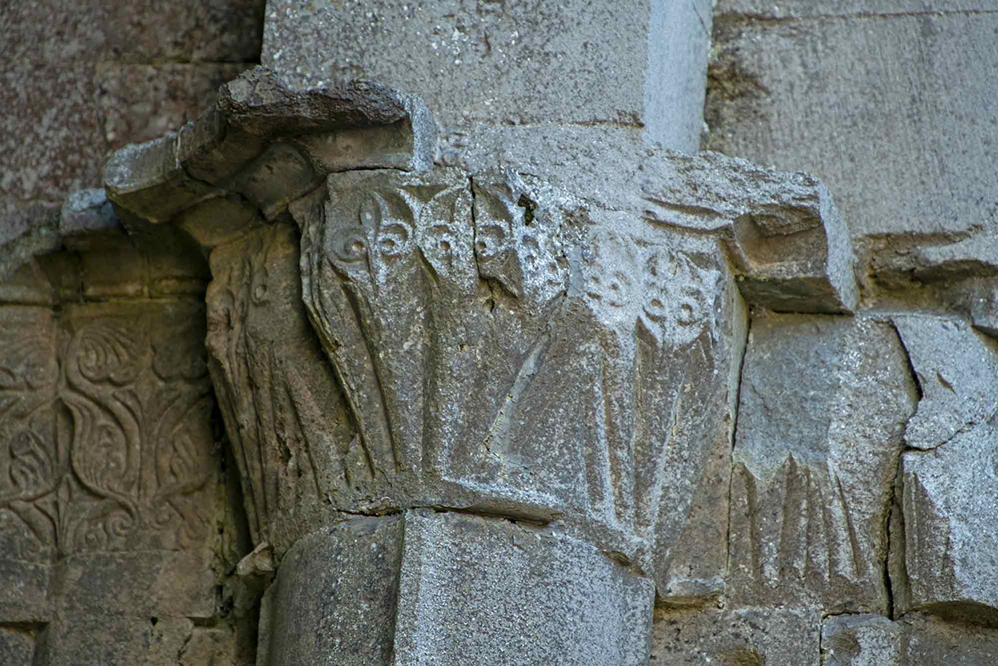 South capitals in the chancel arch