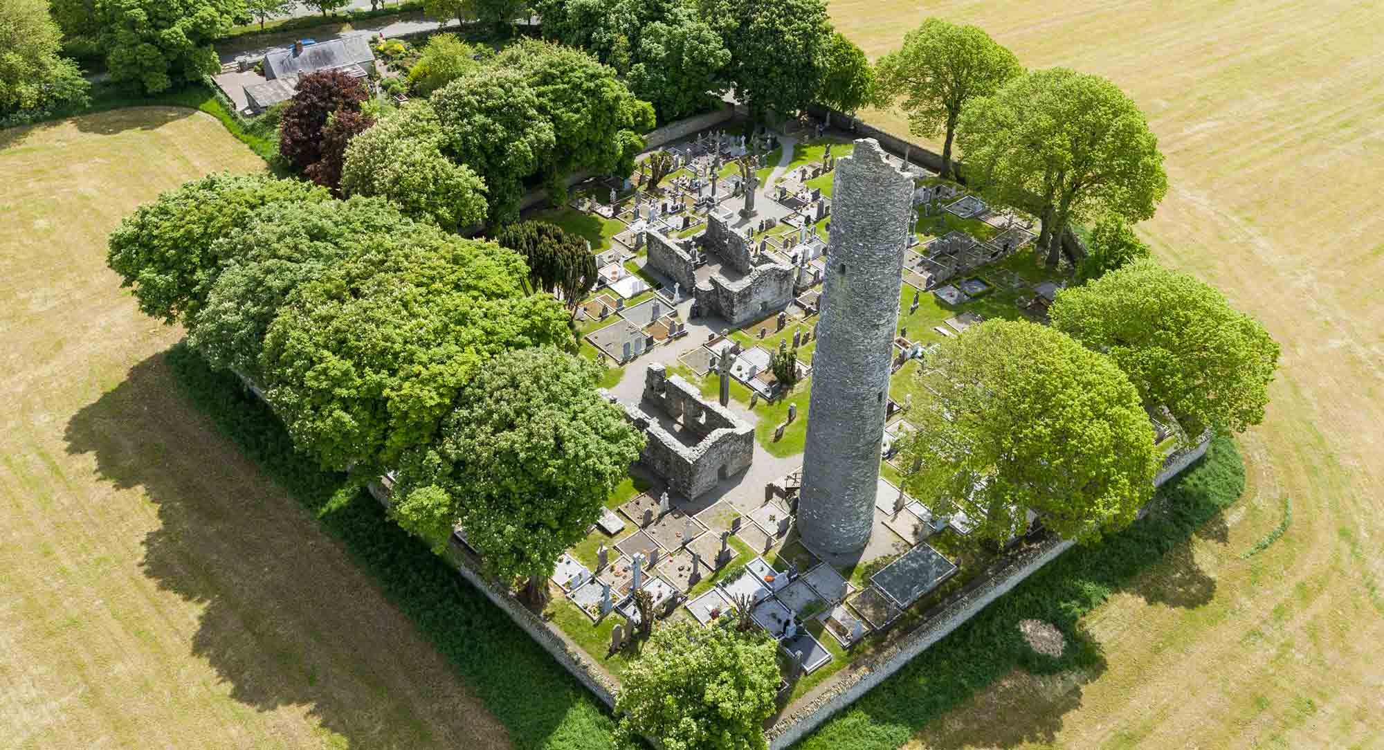 Monasterboice aerial photo