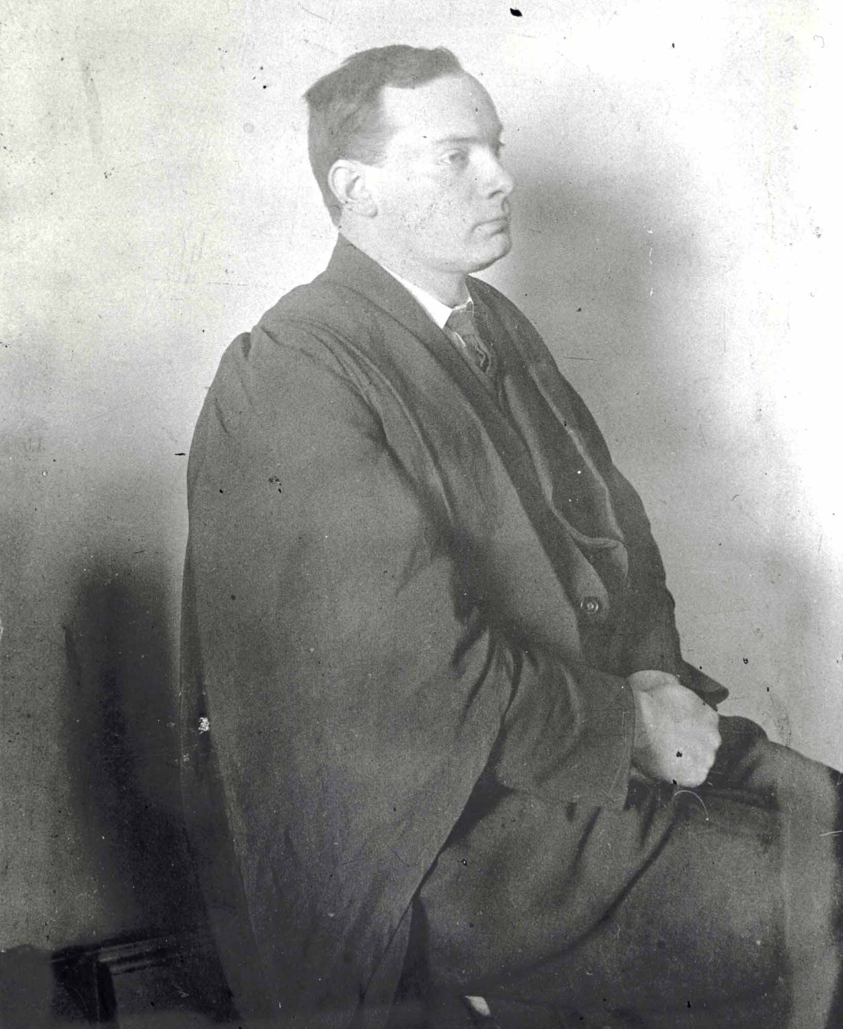Pearse in teachers robe