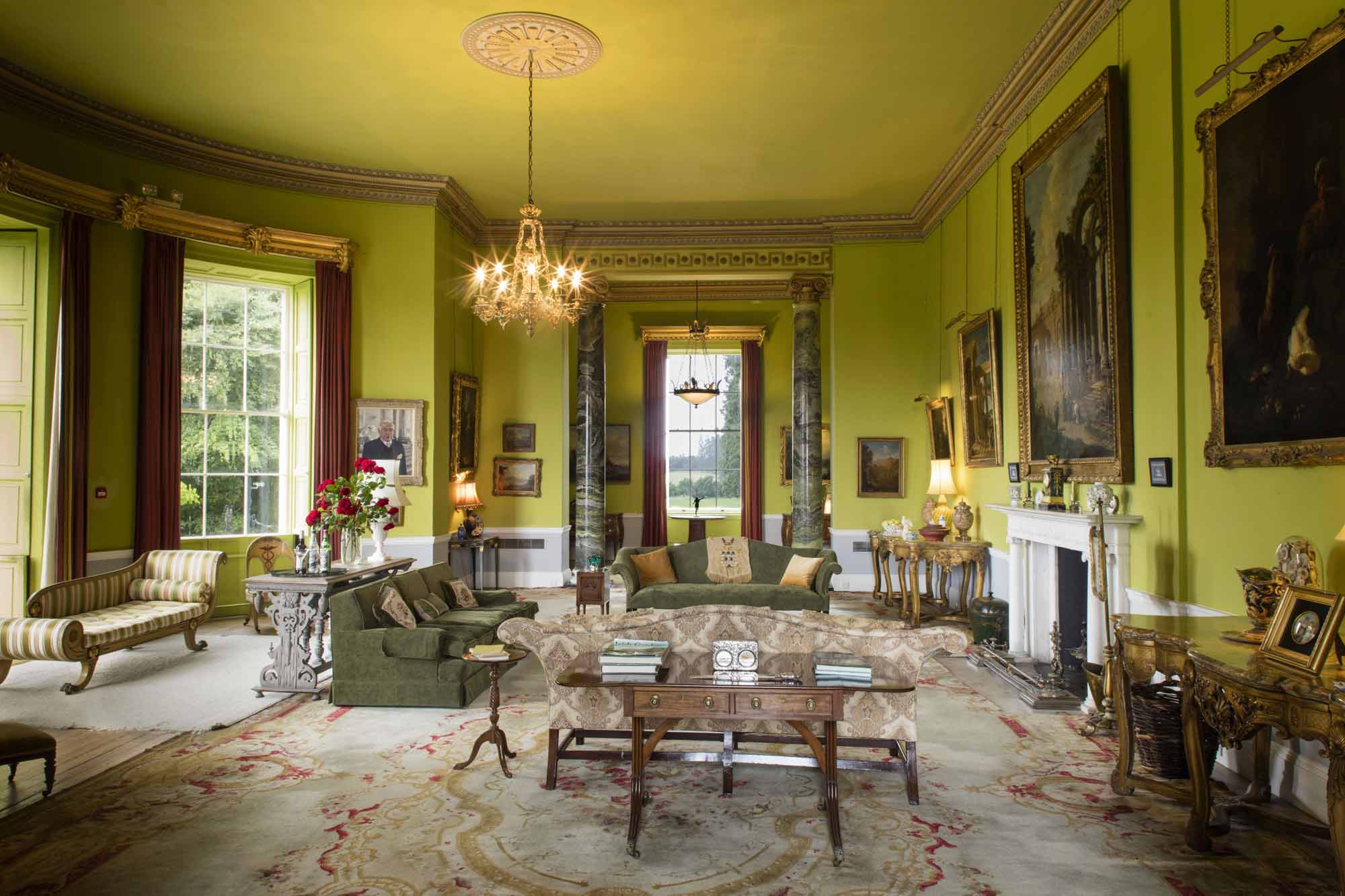 The drawing room at Emo Court