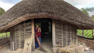 Viking Hut at Halloween