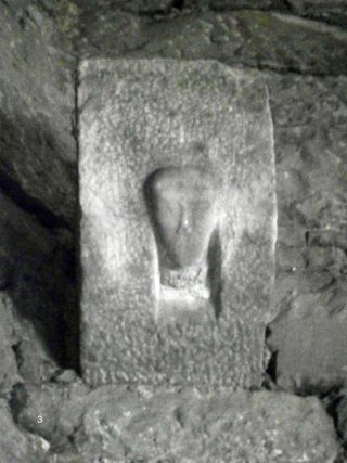 Close-up of carved head