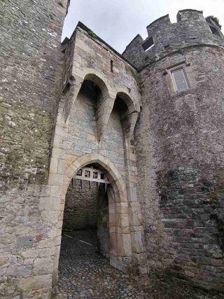 The portcullis and the trapping area within
