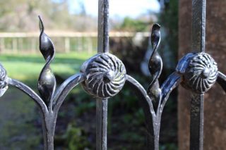 Ironwork detail at Annes Grove Gardens