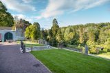 View of the terrace leading to the gardens