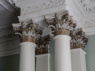 Image Credit: David Davison Columns in Rathfarnham Castle