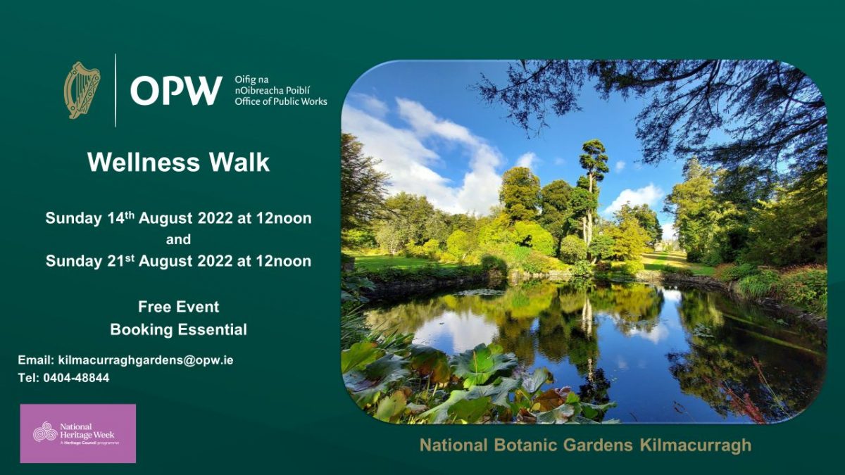 Wellness Walk Heritage Week Event at National Botanic Gardens