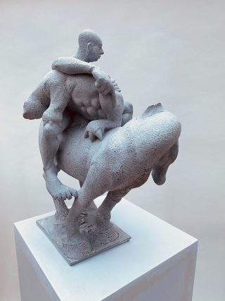 Michael Quane - HorseRider with Quadruped sculpture