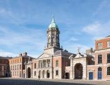 Dublin Castle exterior. The Belford Tower stands in the middle of the Castle's courtyard.