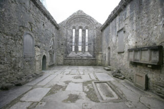 Interior ruins of Kilfenora Cathedral