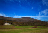 view of Derrynane house nestled within the mountains