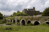 Glanworth arched bridge with Glanworth castle in the background