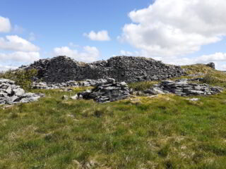 close-up of the stone fort of Cahercommaun