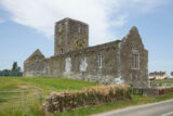 roofless church at the side of a road