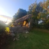 the sun shines on the tomb