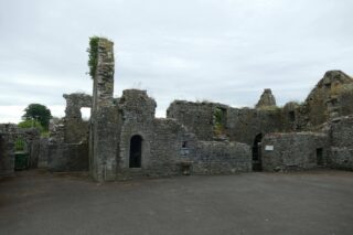 exterior side profile of the infirmary ruins