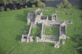 aerial view of the priory ruins